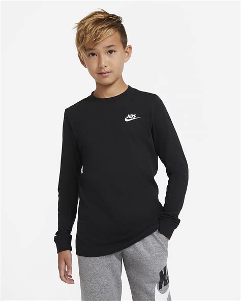 nike jongens shirt lange mouw|Nike T.